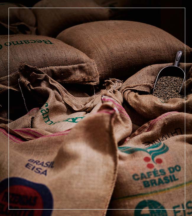 caffè haway i nostri sacchi di chicchi provenienti da varie zone del mondo
