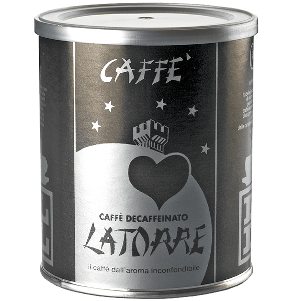 barattolo caffè Latorre macinato moka decaffeinato