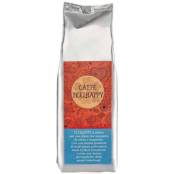 coffee blend with roasted hemp seeds for food processing. Ground coffee for the moka pot