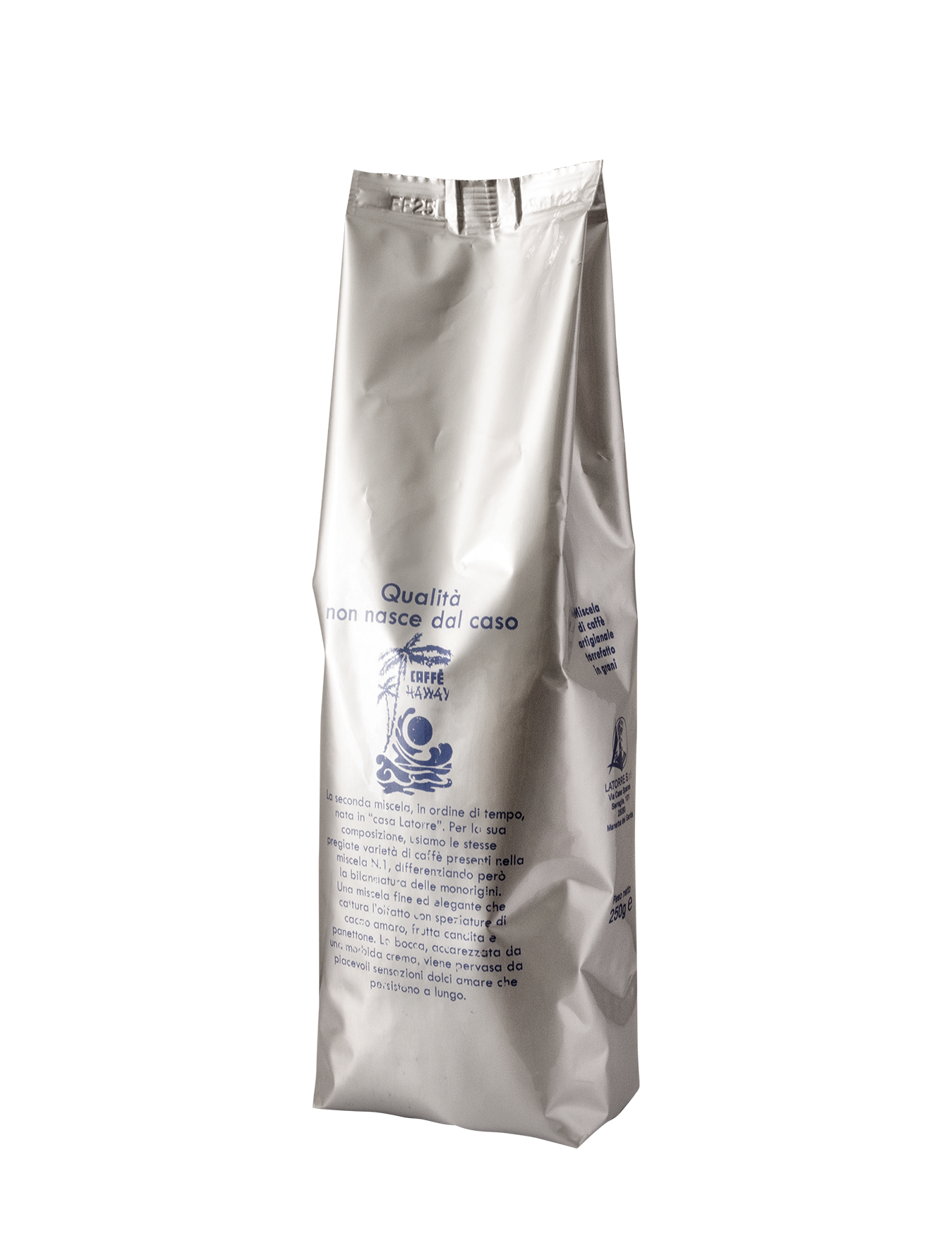 sacchetto da 250 gr in grani caffè haway