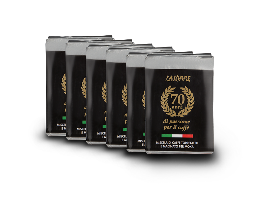 6 sacchetti miscela 70° da 125g